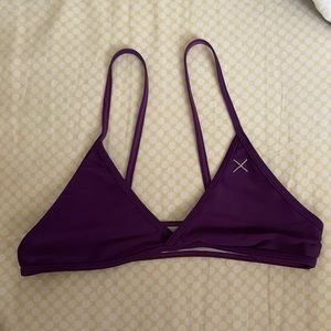 Boutine la purple fitted bikini top
